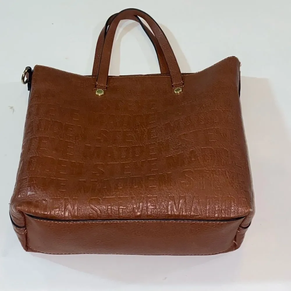 Steve Madden Embossed Brown Tote